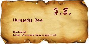 Hunyady Bea névjegykártya